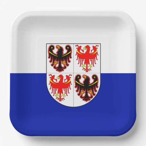 Flag of Trentino_Alto Adige Italy  Paper Plates