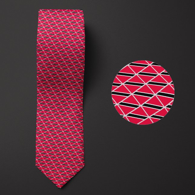 Flag of Trinidad and Tobago Pattern Neck Tie (Creator Uploaded)