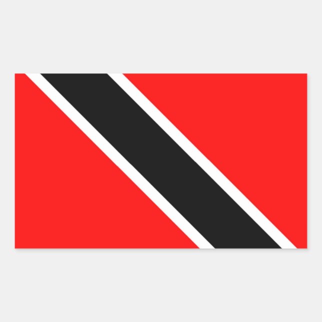 Flag of Trinidad and Tobago Rectangular Sticker (Front)