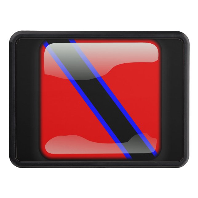 Flag of Trinidad and Tobago Tow Hitch Cover (Front)