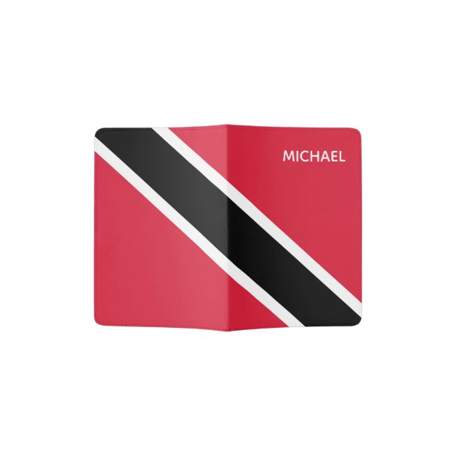 Flag of Trinidad & Tobago Passport Holder (Opened)