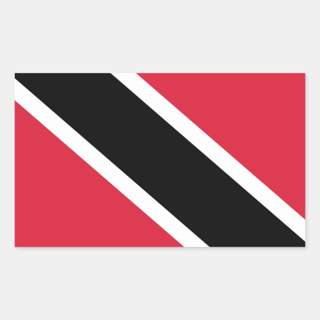 Flag of Trinidad & Tobago  Rectangular Sticker (Front)