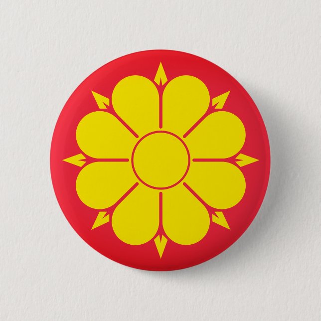 Flag of Trondheim, Norway Button (Front)