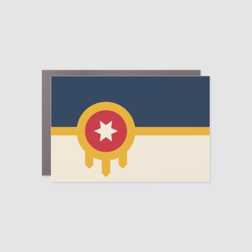 Flag of Tulsa Oklahoma Car Magnet
