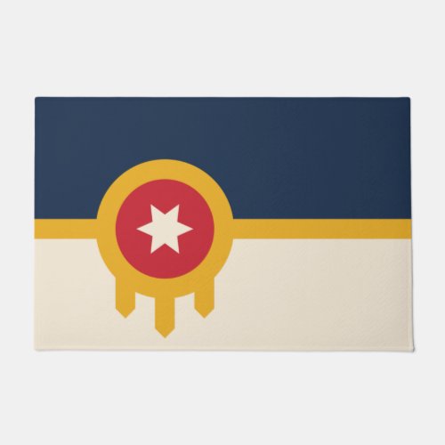 Flag of Tulsa Oklahoma Doormat