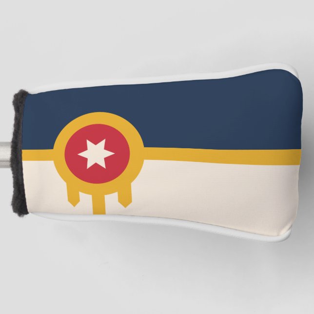 Flag of Tulsa, Oklahoma Golf Head Cover (Front)