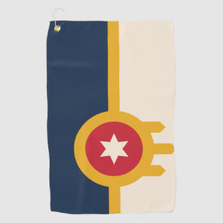 Flag of Tulsa, Oklahoma Golf Towel