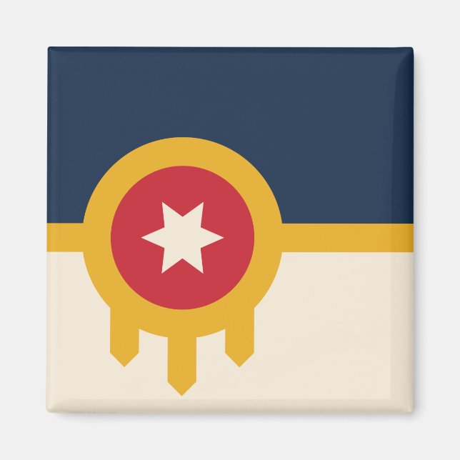 Flag of Tulsa (Oklahoma) Magnet (Front)