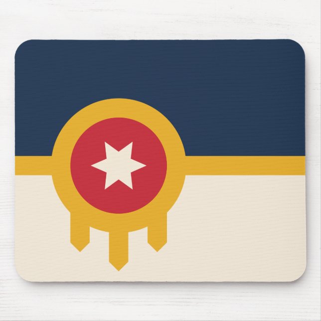 Flag of Tulsa (Oklahoma) Mouse Pad (Front)