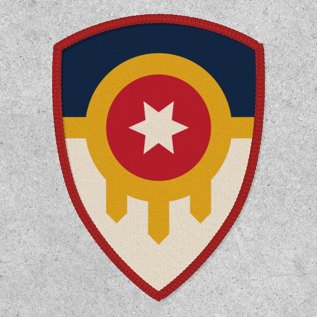 Flag of Tulsa, Oklahoma Patch (Front)