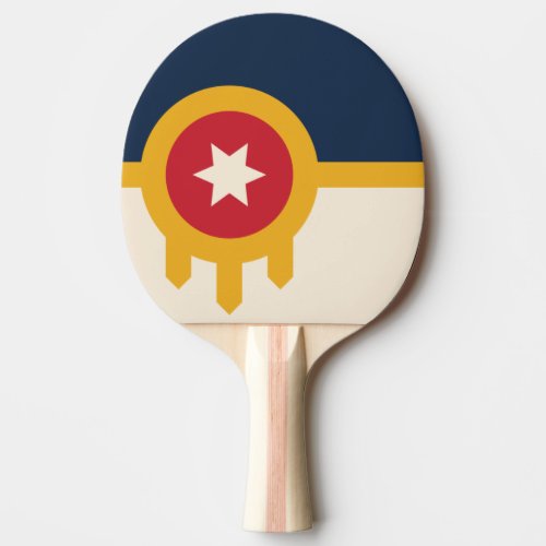 Flag of Tulsa Oklahoma Ping Pong Paddle