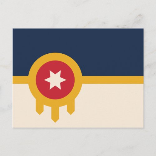 Flag of Tulsa Oklahoma Postcard