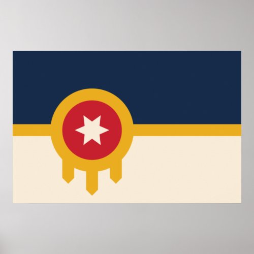 Flag of Tulsa Oklahoma Poster