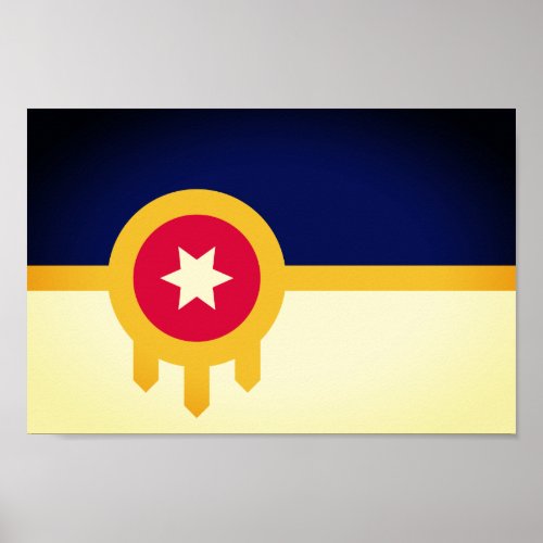 Flag of Tulsa Oklahoma Poster