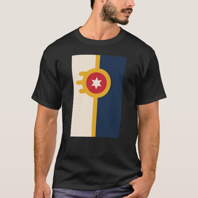 Flag of Tulsa, Oklahoma T-Shirt (Front)