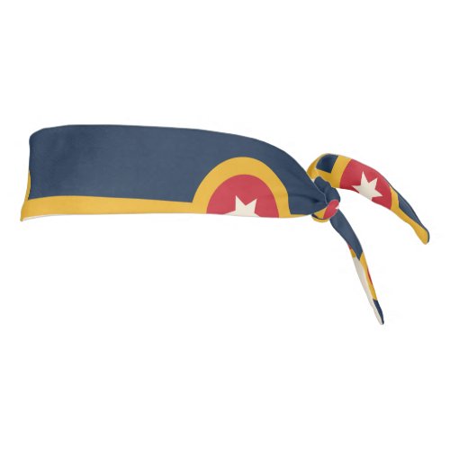  Flag of Tulsa Oklahoma Tie Headband