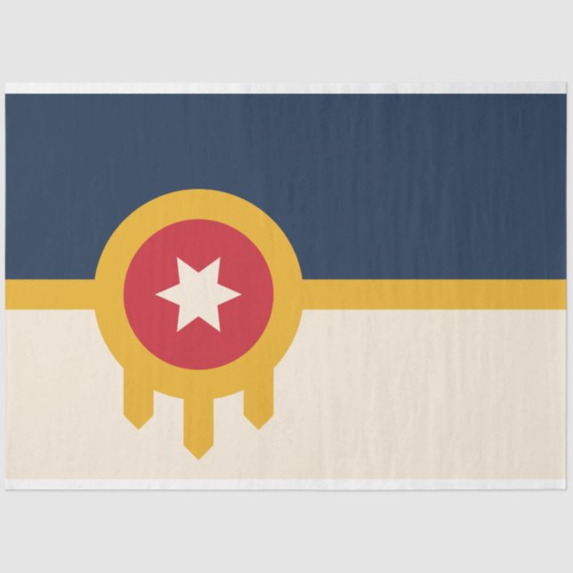 Flag of Tulsa (Oklahoma) Tissue Paper (Front)