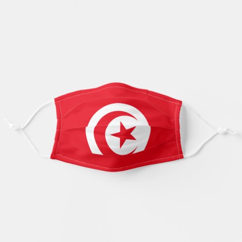 Flag of Tunisia Adult Cloth Face Mask