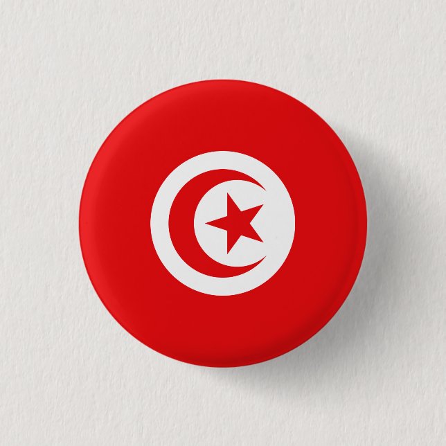 Flag of Tunisia Button (Front)