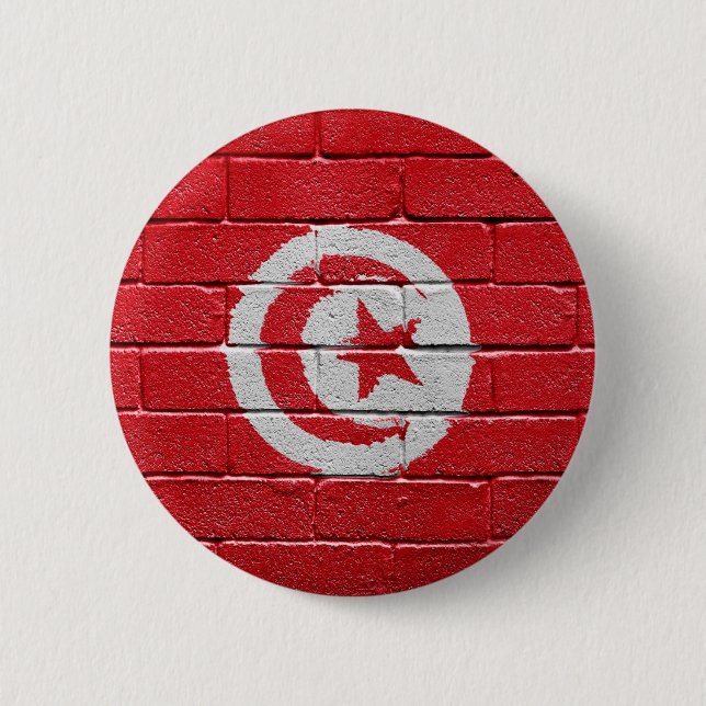Flag of Tunisia Button (Front)