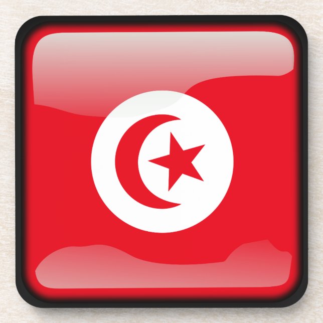 Flag of Tunisia Coaster (Front)