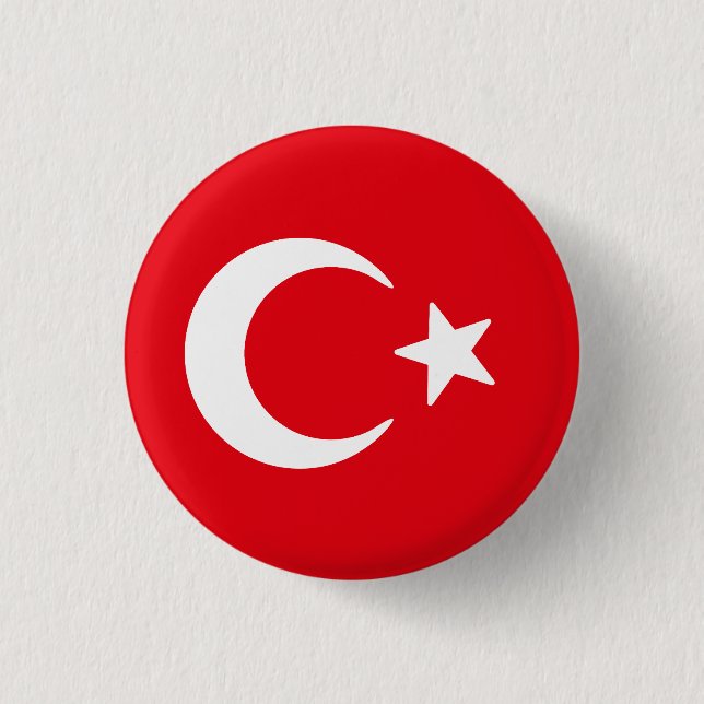 Flag of Turkey Button (Front)