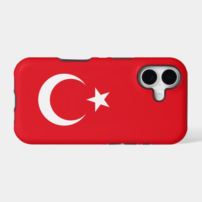 Flag of Turkey Case-Mate iPhone Case (Back (Horizontal))