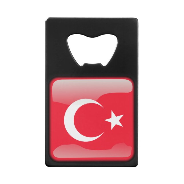 Flag of Turkey Credit Card Bottle Opener (Front)