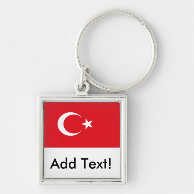 Flag of Turkey Keychain (Front)
