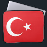 Flag of Turkey Laptop Sleeve<br><div class="desc">Proportion 2:3,  Flag of Turkey</div>