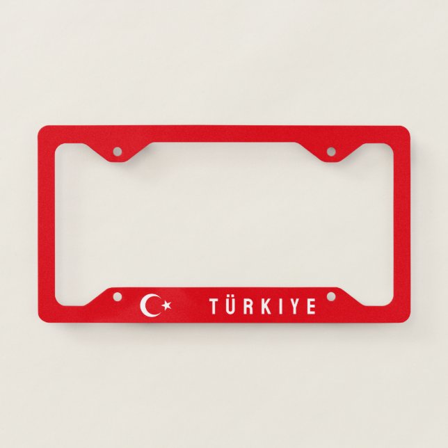Flag of Turkey License Plate Frame (Front)