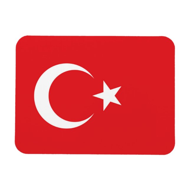 Flag of Turkey Magnet (Horizontal)