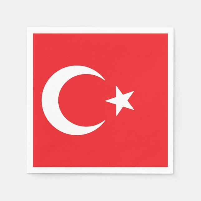 Flag of Turkey Napkins (Front)