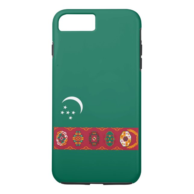 Flag of Turkmenistan Case-Mate iPhone Case (Back)