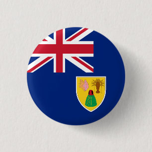 Flag of Turks and Caicos Islands Button