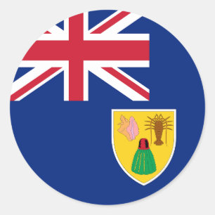 Flag of Turks and Caicos Islands Classic Round Sticker