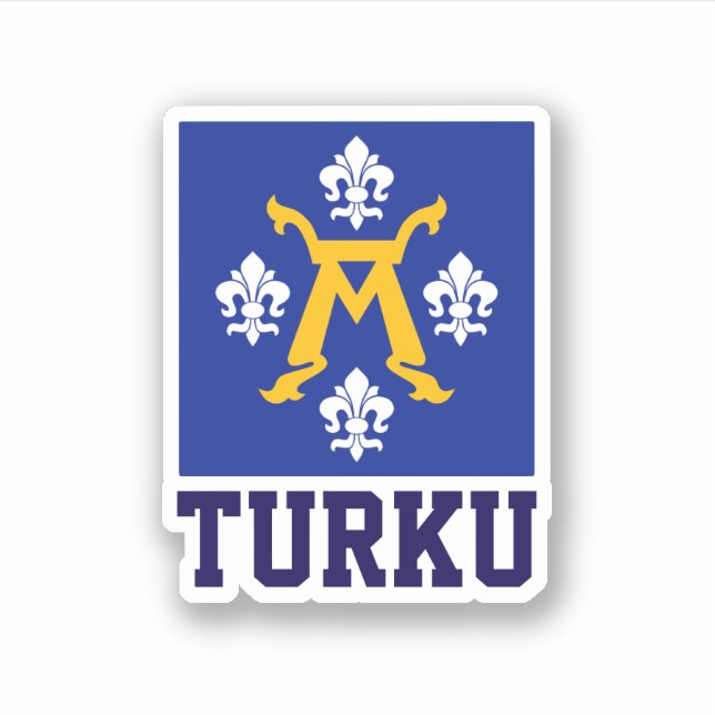 Flag of Turku, Finland Sticker (Front)