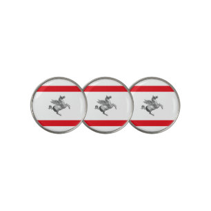 Flag of Tuscany (Italy) Golf Ball Marker