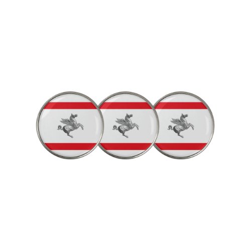 Flag of Tuscany Italy Golf Ball Marker