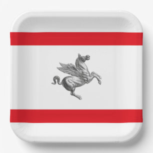 Flag of Tuscany (Italy) Paper Plates