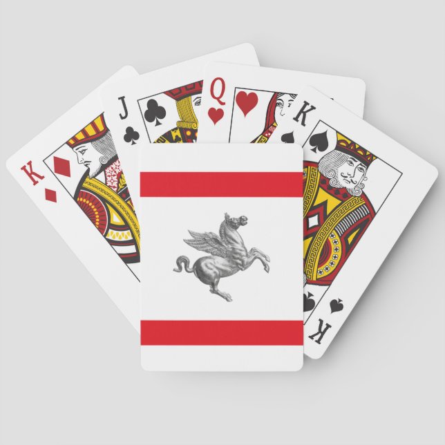 Flag of Tuscany, ITALY Poker Cards (Back)