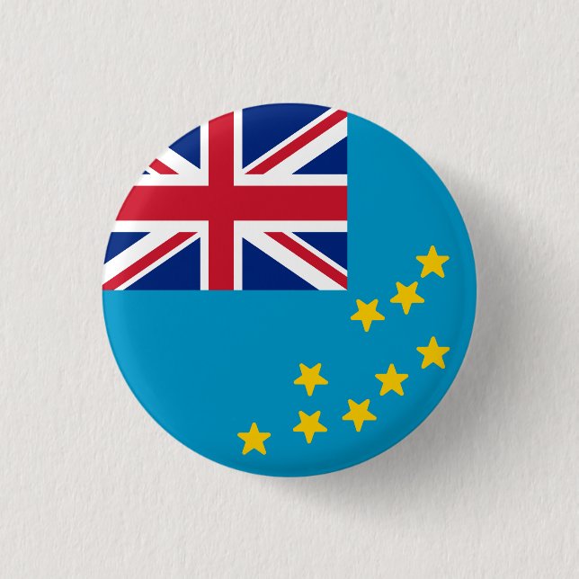Flag of Tuvalu Button (Front)