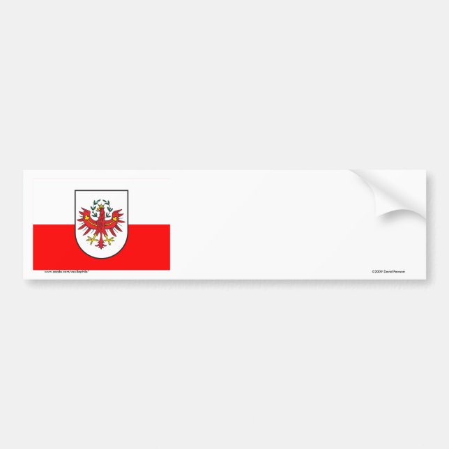 Flag of Tyrol, Austria Bumper Sticker (Front)