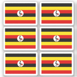 Flag of Uganda - a collection Sticker