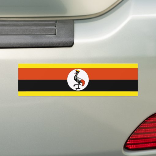 Flag of Uganda Bumper Sticker Zazzle