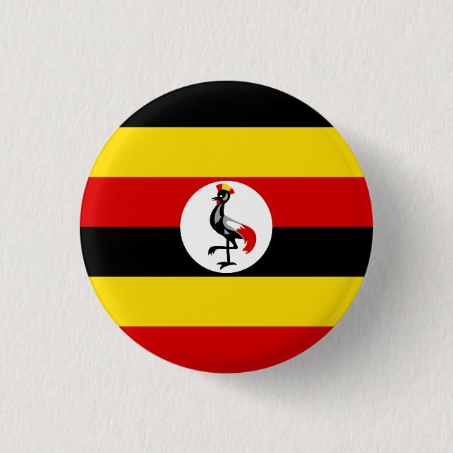 Flag of Uganda Button (Front)