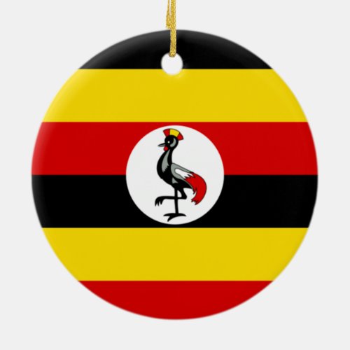 Flag of Uganda Ceramic Ornament