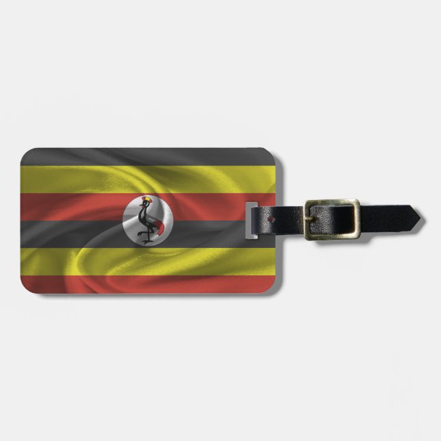 Flag Of Uganda Luggage Tag (Front Horizontal)