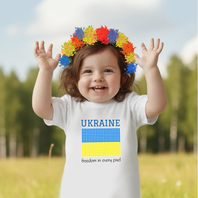Flag of UKRAINE Baby T-Shirt (Creator Uploaded)