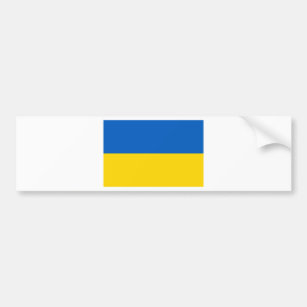 blue with yellow stripes bumper sticker